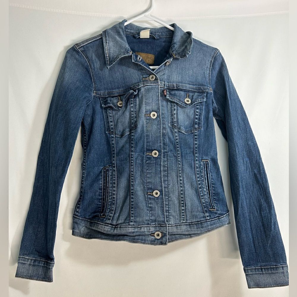 Original Trucker jacket Levi’s women size small slim fit - Picture 2 of 7